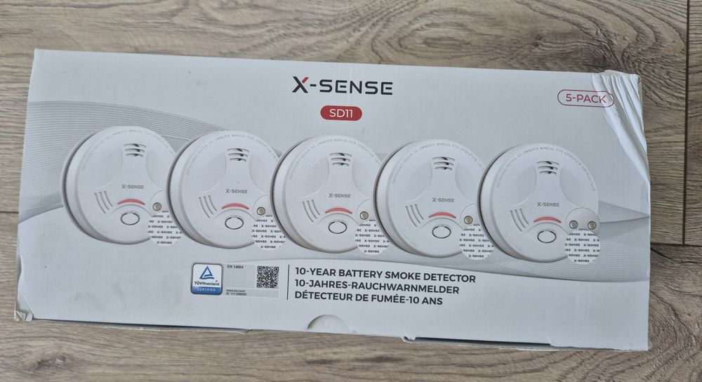 X -Sense SD 11 czujnik dymu 5szt nowe