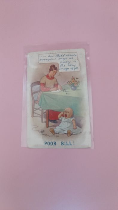 Conjunto de postais cómicos