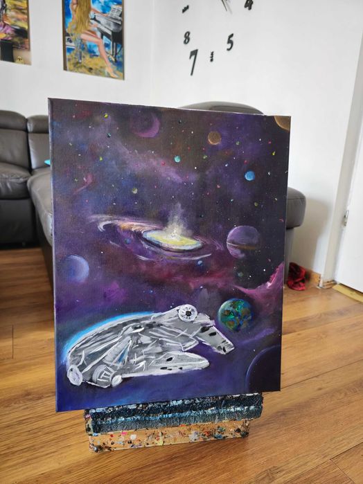 gwiezdne wojny 40x50 cm recznie malowany