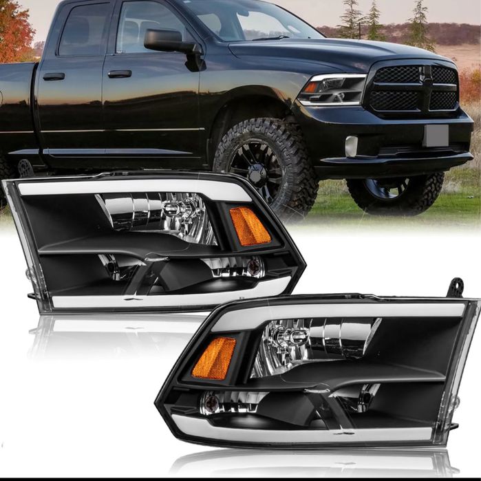 Dodge Ram 2009-18 lampy przód z led drl Nowe