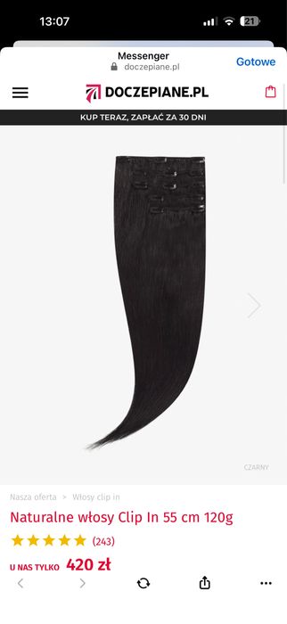 Wlosy naturalne czarne