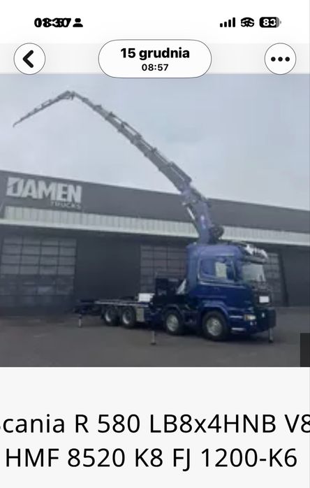 Usługi HDS żurawiem do 36 metrów