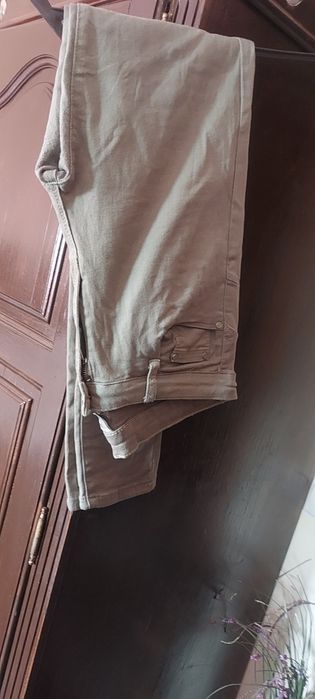 Calças de ganga verde claro L