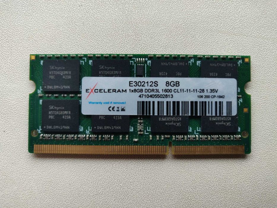 Оперативна пам'ять EXCELERAM DDR3L 16GB (2х8Gb)