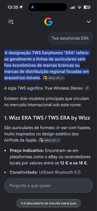 Conjunto de 7 headphones