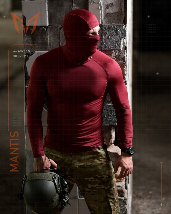 Тактичний лонгслів з балаклавою Phantom  кольори в наявності / якісний лонгслів для чоловіків мультикам койот олива чорний сірий бордо