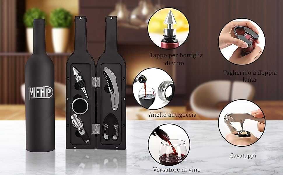 Luksusowe Akcesoria do otwierania wina Upominek Zestaw prezentowy