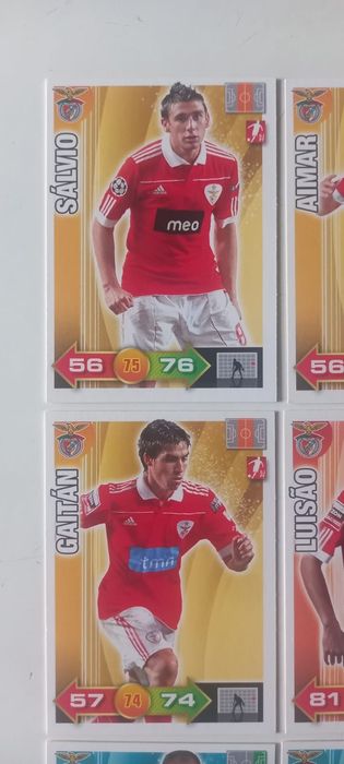 9 cartas Adrenalyn 2010-11 Benfica
