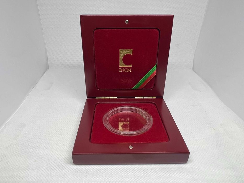 Estojo Vermelho INCM com cápsula - Para Moedas com 36mm