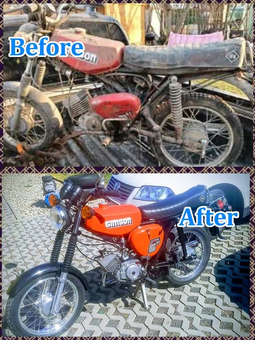 Naprawa Simson Renowacje Simson s51 sr50 i Mz etz Kawasaki, Yamaha 2t