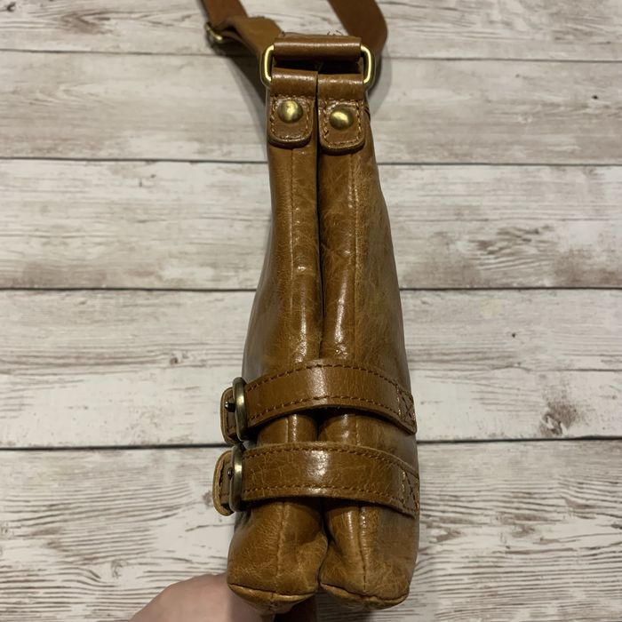 Сумка кожаная кроссбоди месенджер Clarks Brown Leather Messenger Bag