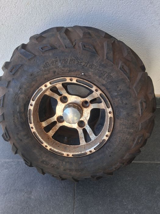 Vendo lote 4 Jantes em alumínio moto 4 em AT 21x10-10 /AT 22x10-10