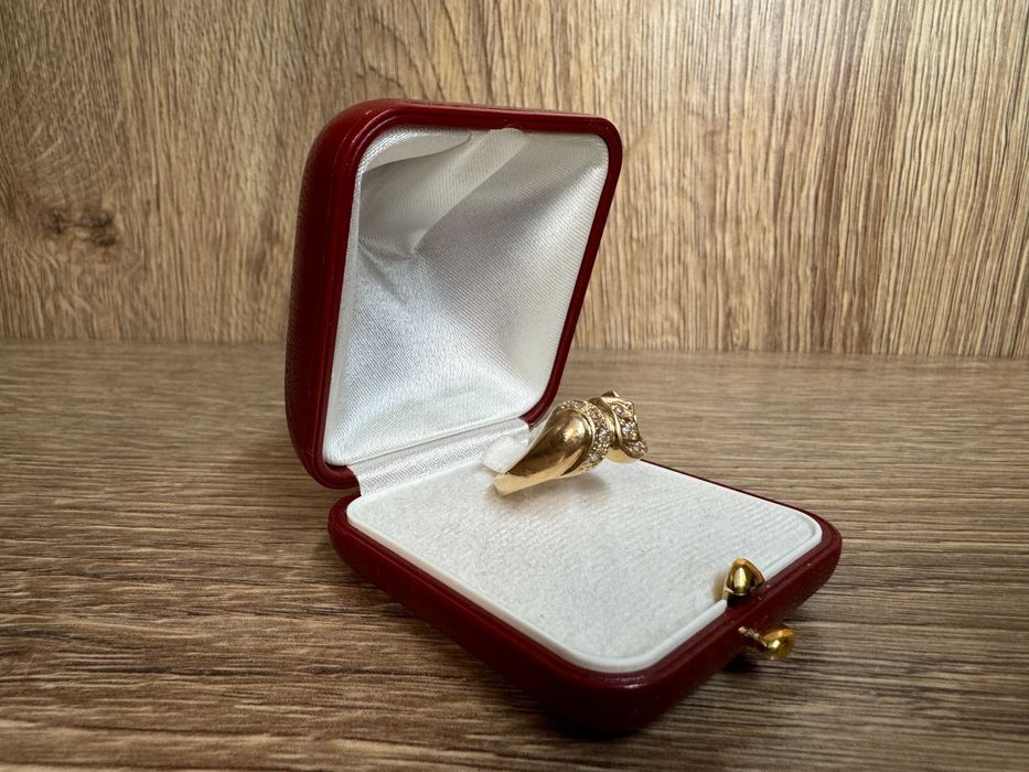 Wyrób Jubilerski Złoty Pierścionek Próba 585 Waga 4.55g Rozmiar 18