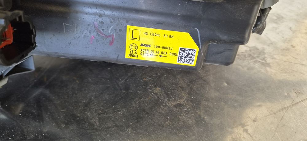 Farol drt  nissan quashqai lll (j12)full led adaptive 2021 2024