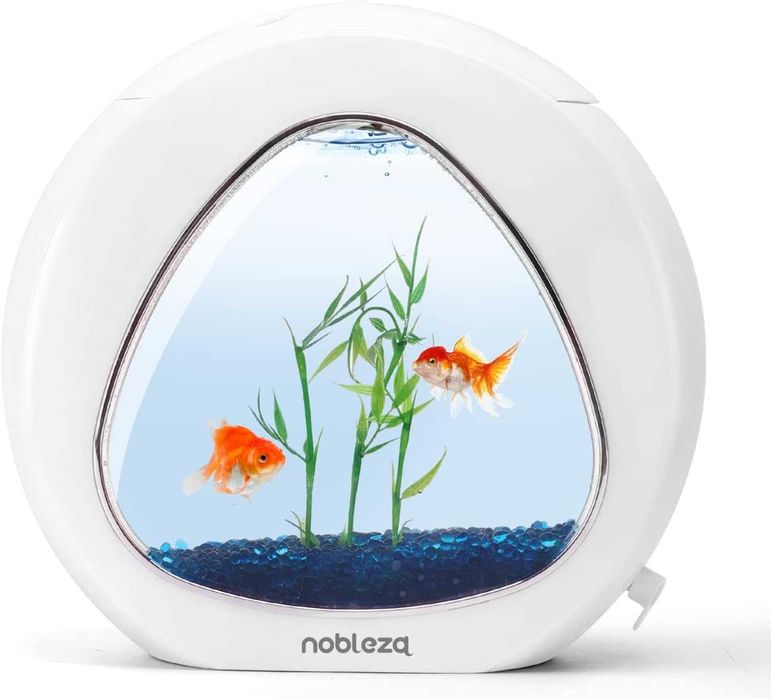 Akwarium Design ze szklanym okienkiem i światłem LED