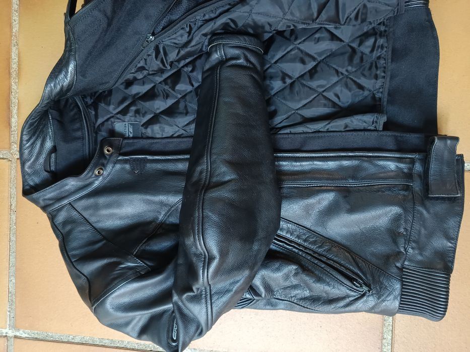 Blusão de Pele motociclista