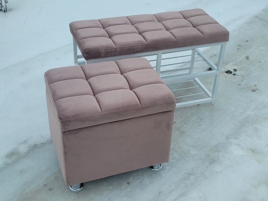 Банкетка/обувница/пуф/полка для обуви/прихожей/коридора/металл, лофт.