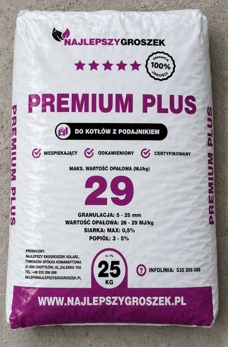 Groszek Premium Plus 29 MJ/kg