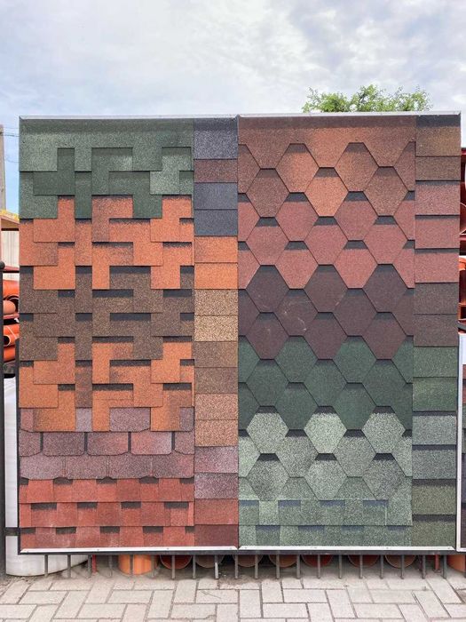 РАСПРОДАЖА Битумная черепица Shinglas разные цвета ровная МАЛО!!!