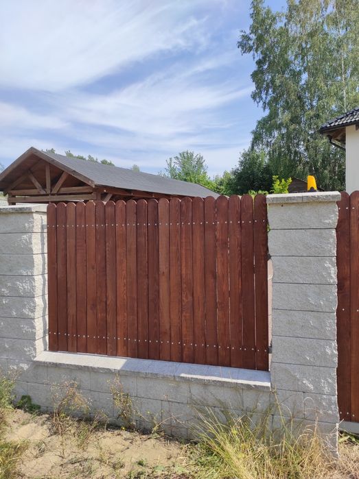 SOLIDNE DREWNIANE Sztachety Sosnowe Płot Ogrodzenie