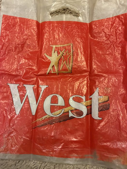 Reklamówka siatka West PRL torba zabytek antyk