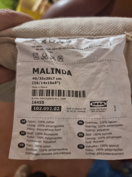 Conjunto de 4 Almofadas de Assento