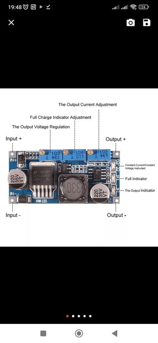 LM2596-CC/CV Понижуючий перетворювач універсальний зарядний