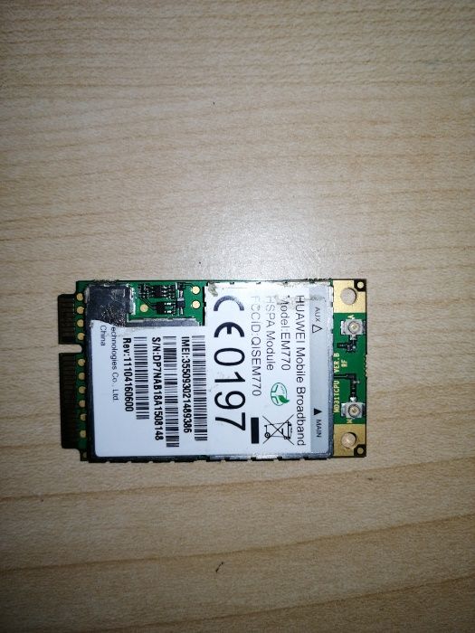 Modulo Huawei EM770 3G Mini PCI-E