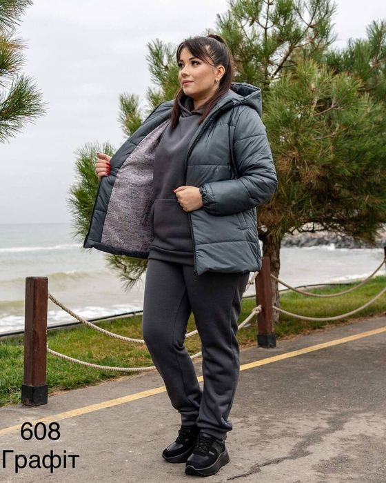 Жіночий костюм тройка на флісі
