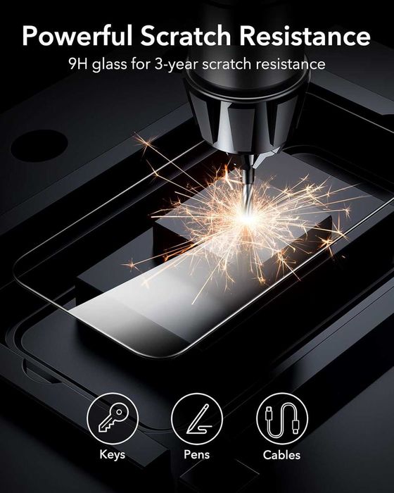 ESR screen protector 3x szkło iPhone 15/16 na wyświetlacz + aplikator