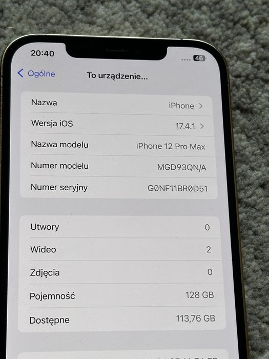 iPhone 12 Pro Max 85% stan BDB