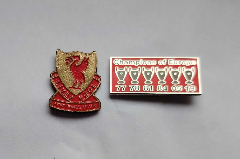 Liverpool FC historyczny herb pin zestaw 2 szt.
