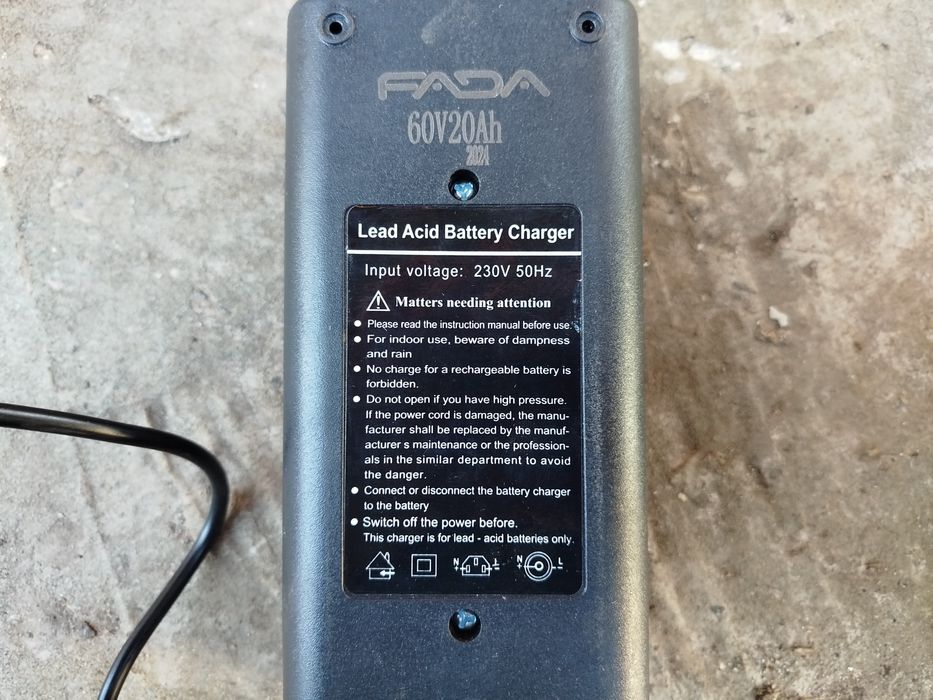 Продам зарядний пристрій для електровелосипеда Fada Idea