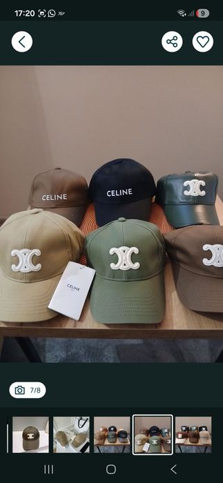 Czapki celine nowe i inne