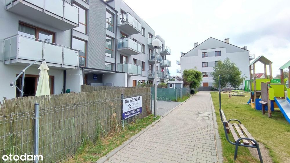 2 pokoje, 41,02m2, miejsce parkingowe, ogródek