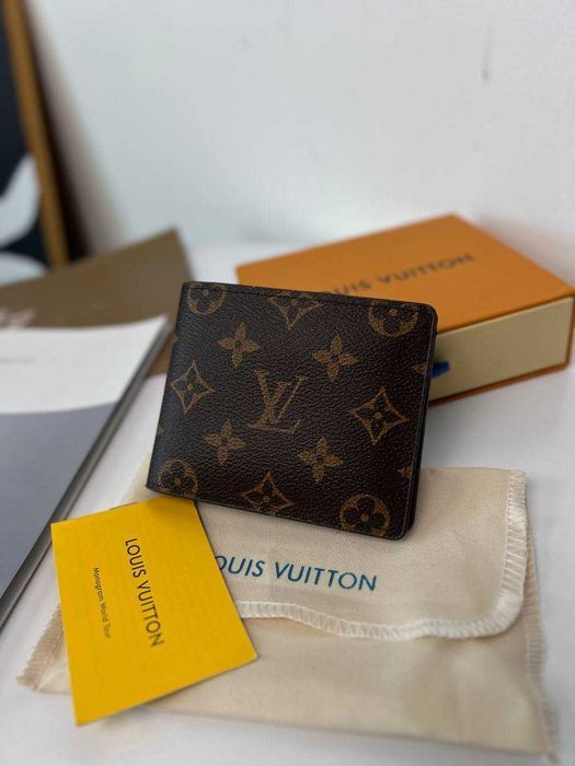Коричневый бумажник Louis Vuitton кошелек Луи Виттон k308
