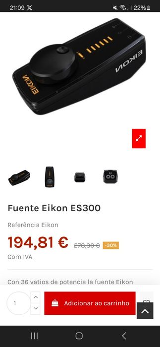 Eikon ES300 - Fonte de alimentação tatuagem