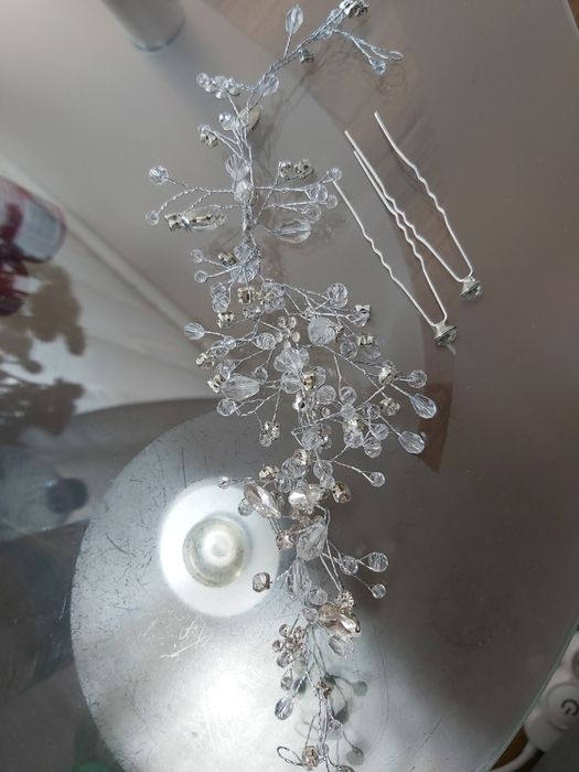 Diadem do włosów ślubny