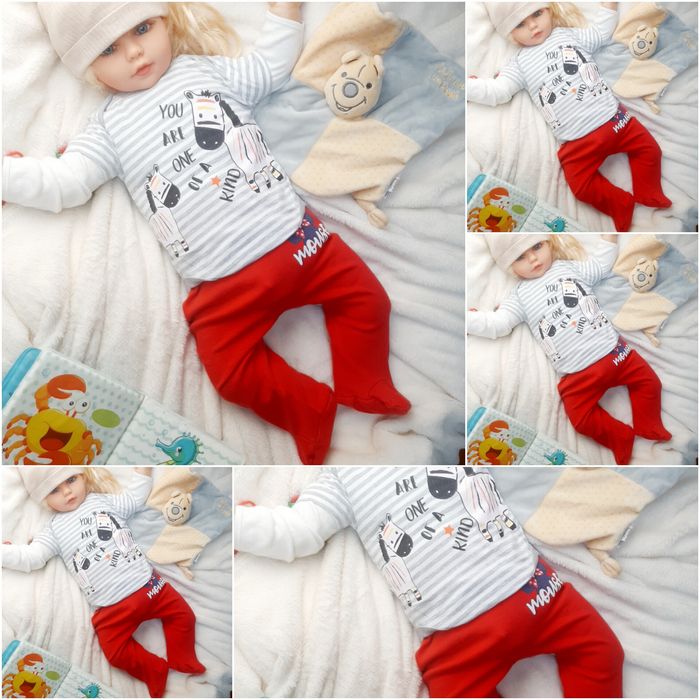 Mega paka roz 68 13 sztuk zestaw komplet chłopca wyprawka bluza spodni