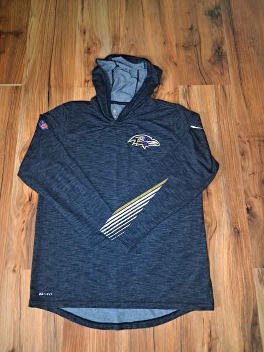Лонгслив с капюшоном худи Baltimore Ravens Nike Dri-Fit  NFL nba nhl