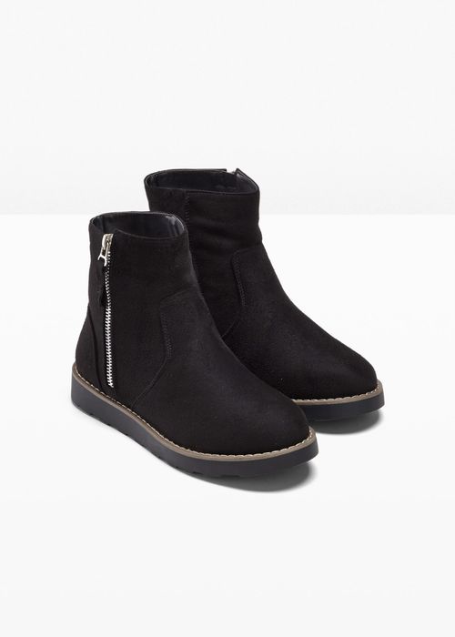 B.P.C botki damskie czarne eko zamsz 36