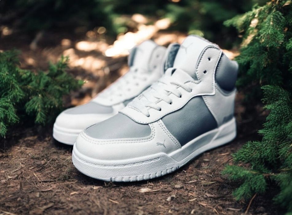 Жіночі зимові білі кросівки Puma/натуральная кожа/женские ботинки пума