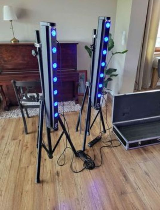 American DJ Sweeper Beam Quad LED + haki + case