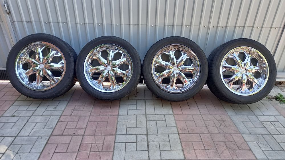 Диски RW R20 5×130 хромированые 275/45/20 Yokohama Advan Sport хром
