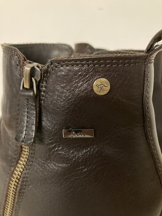 Botas Pele Castanhas Fecho 37