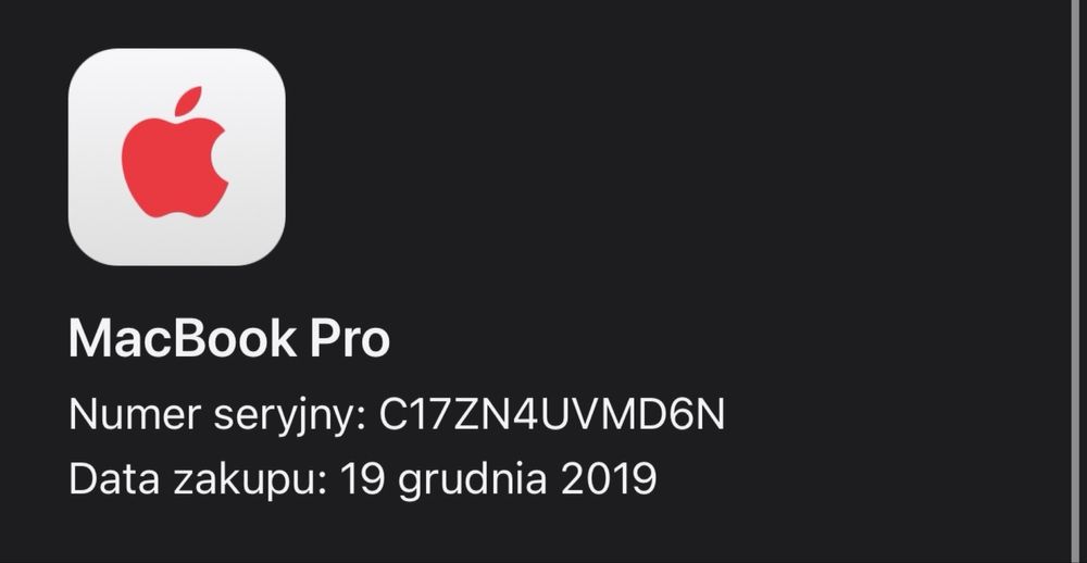A2141 Macbook PRO 2019 16”