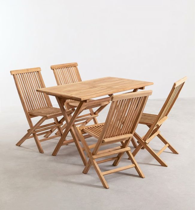 Ja so 1 conjunto - mesa e cadeiras ideal jardim ou varanda