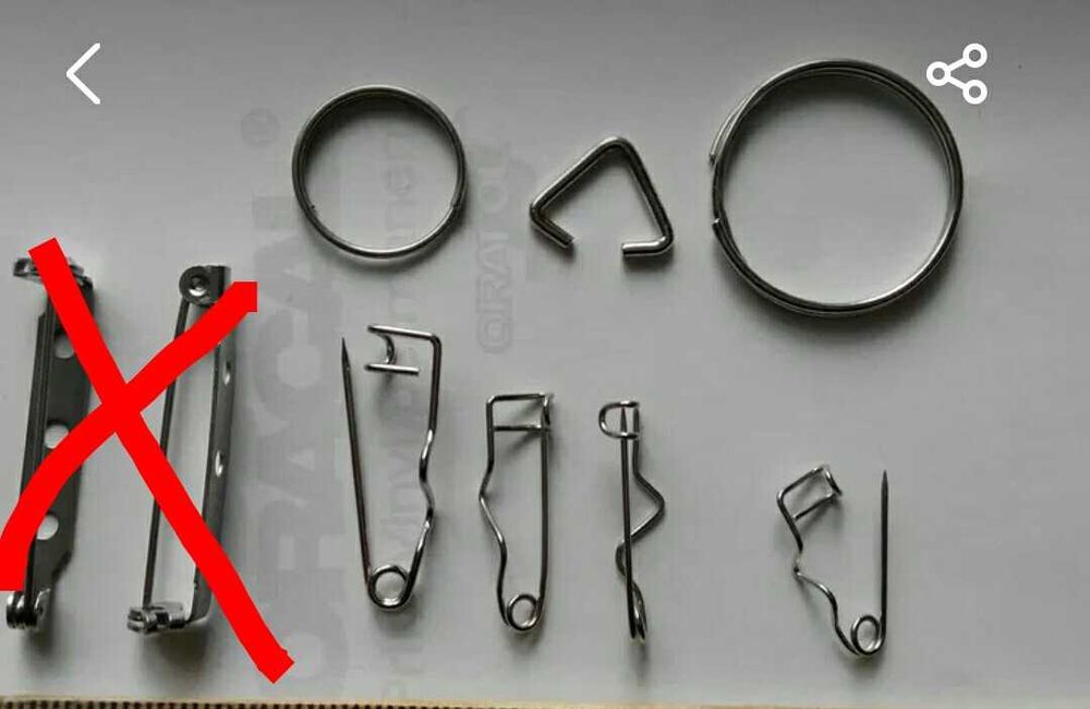 Фурнитура значков, брелоков, булавка для значков, кольцо металлическое