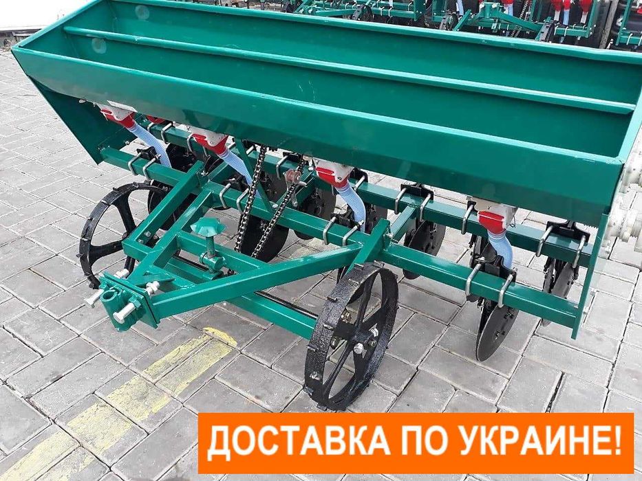 Сівалка зернова до мотоблока 6-ти рядна, з бункеом для добрив