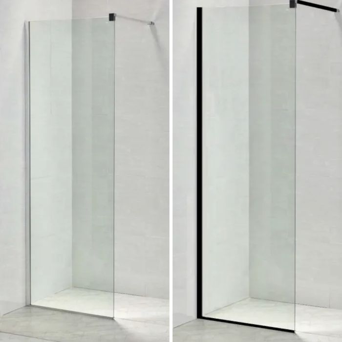 Vidros fixos/Painéis 8mm - Calha Cromada ou Preta